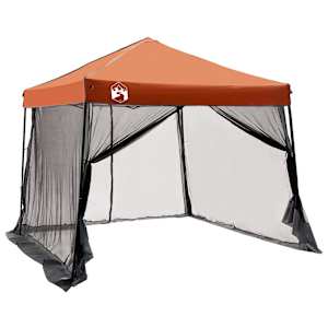 Sada Camping Stanů 2 pcs Šedá a oranžová Taffeta a Tkanina - obrázek 4