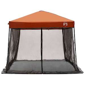 Sada Camping Stanů 2 pcs Šedá a oranžová Taffeta a Tkanina - obrázek 8