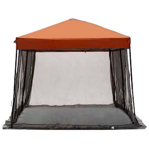 Sada Camping Stanů 2 pcs Šedá a oranžová Taffeta a Tkanina - obrázek 9