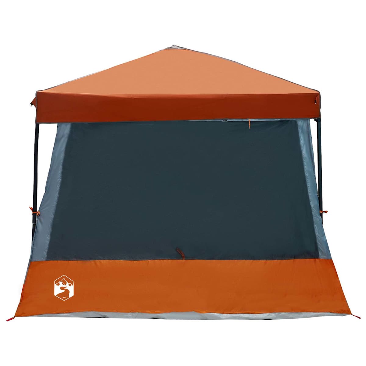 Camping Telt Sæt 2 stk. 5-personers Grå og orange - Billede 9