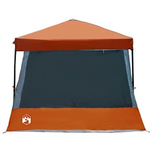 Sada Camping Stanů 2 pcs Šedá a oranžová Taffeta a Tkanina - obrázek 9