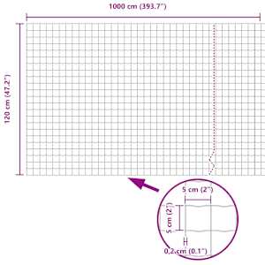 Euro plot Zelená 1,2 x 10 m Železo potažené PVC - obrázek 9