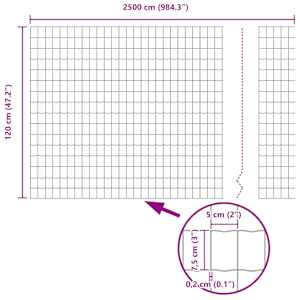 Euro plot 1,2 x 25 m Železo potažené PVC Šedá - obrázek 9
