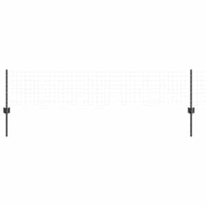 Plotový sloupek. 22 pcs Šedá 80 cm Ocel - obrázek 3
