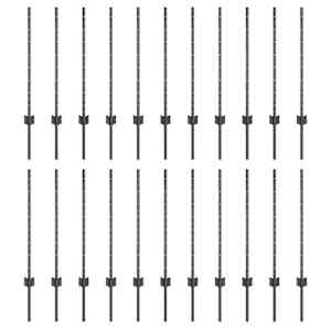 vidaXL Maatrikse posti 22 tk Hall 120 cm Pulberv&auml;rvitud teras
