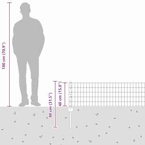Euro plot s pilotem 10 x 0,4 m Ocel potažená PVC Zelená - obrázek 13