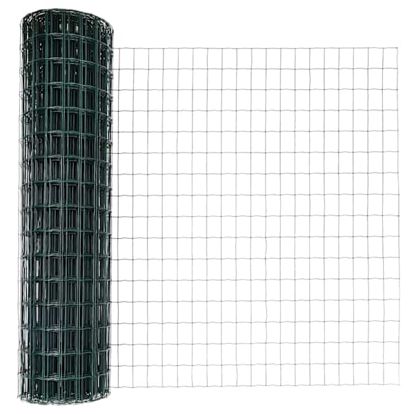 vidaXL Euro aia postiga 10 x 1,4 m PVC-kaetud teras Roheline V&otilde;rk