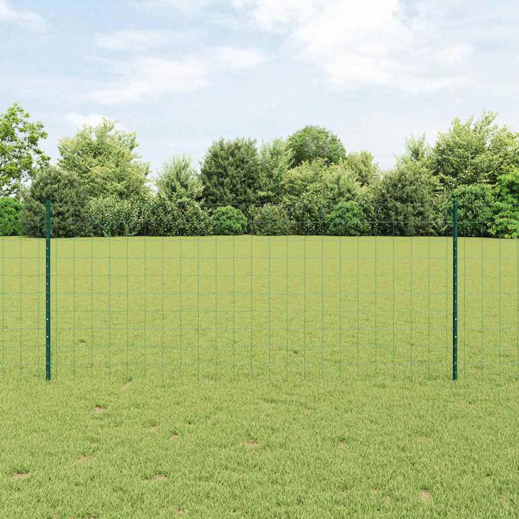 Aia aed 2 tk Roheline PVC kaetud teras 10 x 1 m Vastupidav