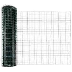 vidaXL Euro aia postiga 10 x 1,2 m PVC-kaetud teras Roheline V&otilde;rk
