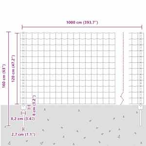 Euro plot s pilotem 10 x 1,2 m Ocel potažená PVC Zelená - obrázek 12