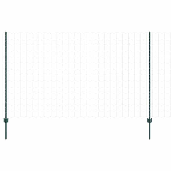 vidaXL Euro aia postiga 10 x 1,4 m PVC-kaetud teras Roheline V&otilde;rk