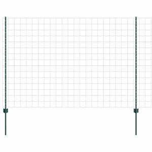 vidaXL Euro aia postiga 10 x 1,6 m PVC-kaetud teras Roheline V&otilde;rk