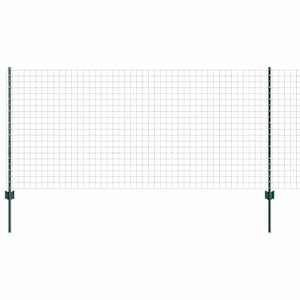 vidaXL Euro aia postiga 25 x 1 m PVC-kaetud teras Roheline V&otilde;rk