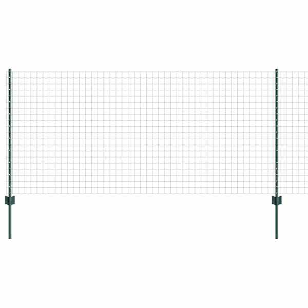 vidaXL Euro aia postiga 25 x 1 m PVC-kaetud teras Roheline V&otilde;rk