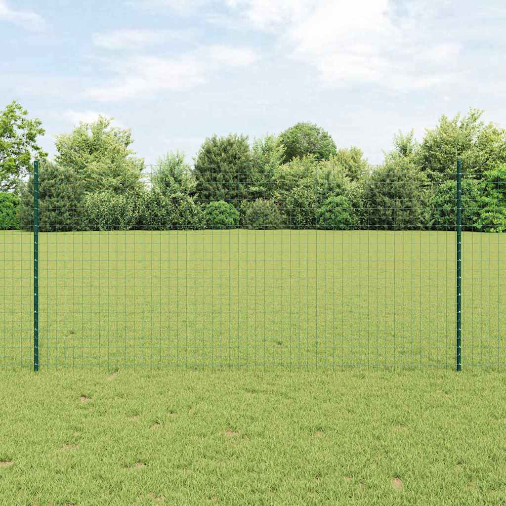 Euro plot s 11 U stĺpikmi zelený 1,2x25 m oceľ 3336008