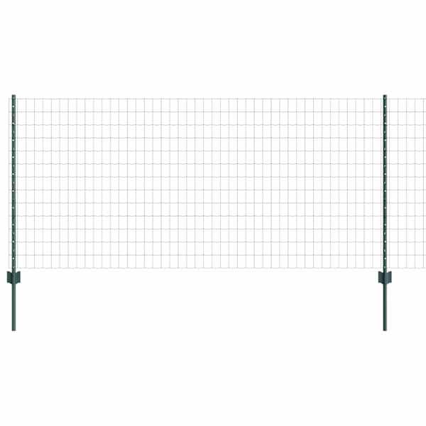 vidaXL Euro aia postiga 25 x 1 m PVC-kaetud teras Roheline V&otilde;rk