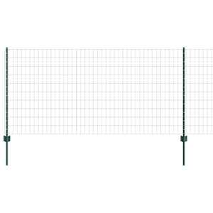 vidaXL Euro aia postiga 25 x 1 m PVC-kaetud teras Roheline V&otilde;rk