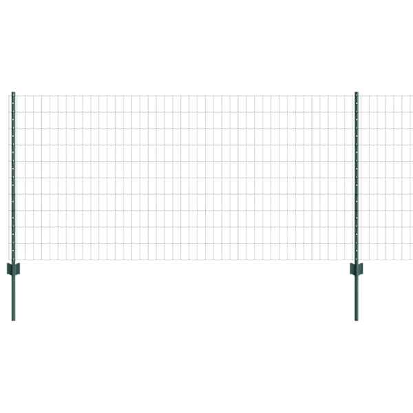 vidaXL Euro aia postiga 25 x 1 m PVC-kaetud teras Roheline V&otilde;rk