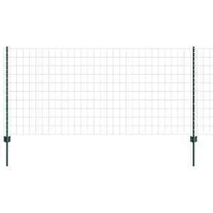 vidaXL Euro aia postiga 25 x 1 m PVC-kaetud teras Roheline V&otilde;rk