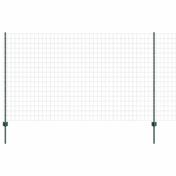 vidaXL Euro aia postiga 10 x 1,4 m PVC-kaetud teras Roheline V&otilde;rk