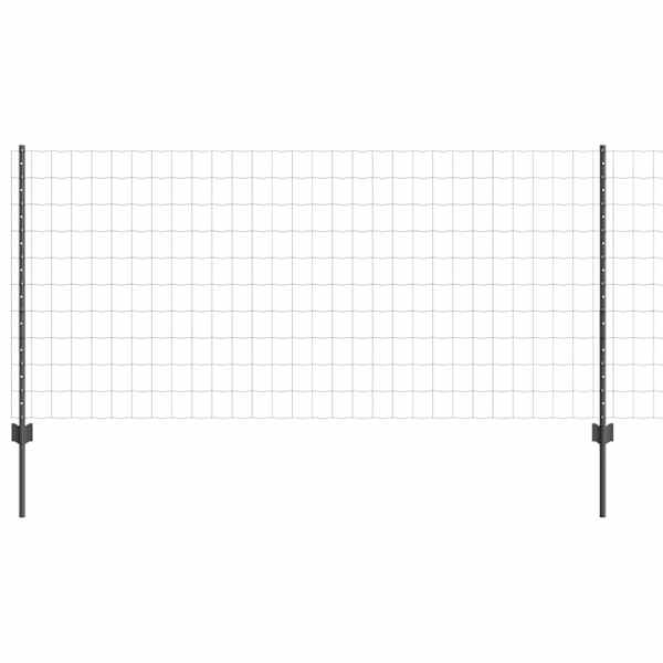 vidaXL Euro aia postiga 10 x 1 m PVC-kaetud teras Hall V&otilde;rk