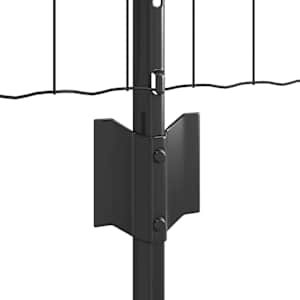 Plot s sloupkem Šedá 0,4 x 25 m Ocel a PVC - obrázek 7
