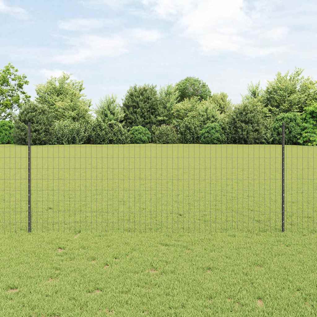 Euro Hegn med 22 U Poster Grå 1x25 m Stål