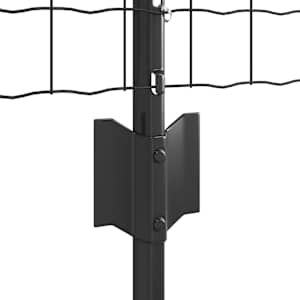 Plot s sloupkem Šedá 0,4 x 25 m Ocel a PVC - obrázek 7