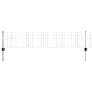 Plot s sloupkem Šedá 0,4 x 50 m Ocel a PVC - obrázek 2