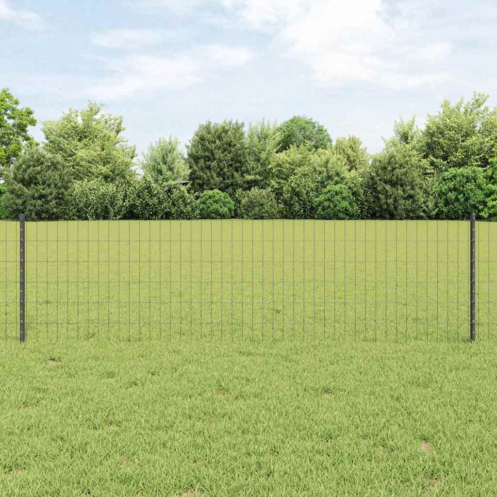 Euro Hegn med 22 U Stolper Grå 0,6x50 m Stål