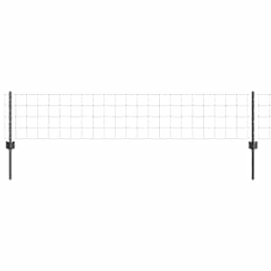 Plot s sloupkem Šedá 0,4 x 50 m Ocel a PVC - obrázek 2
