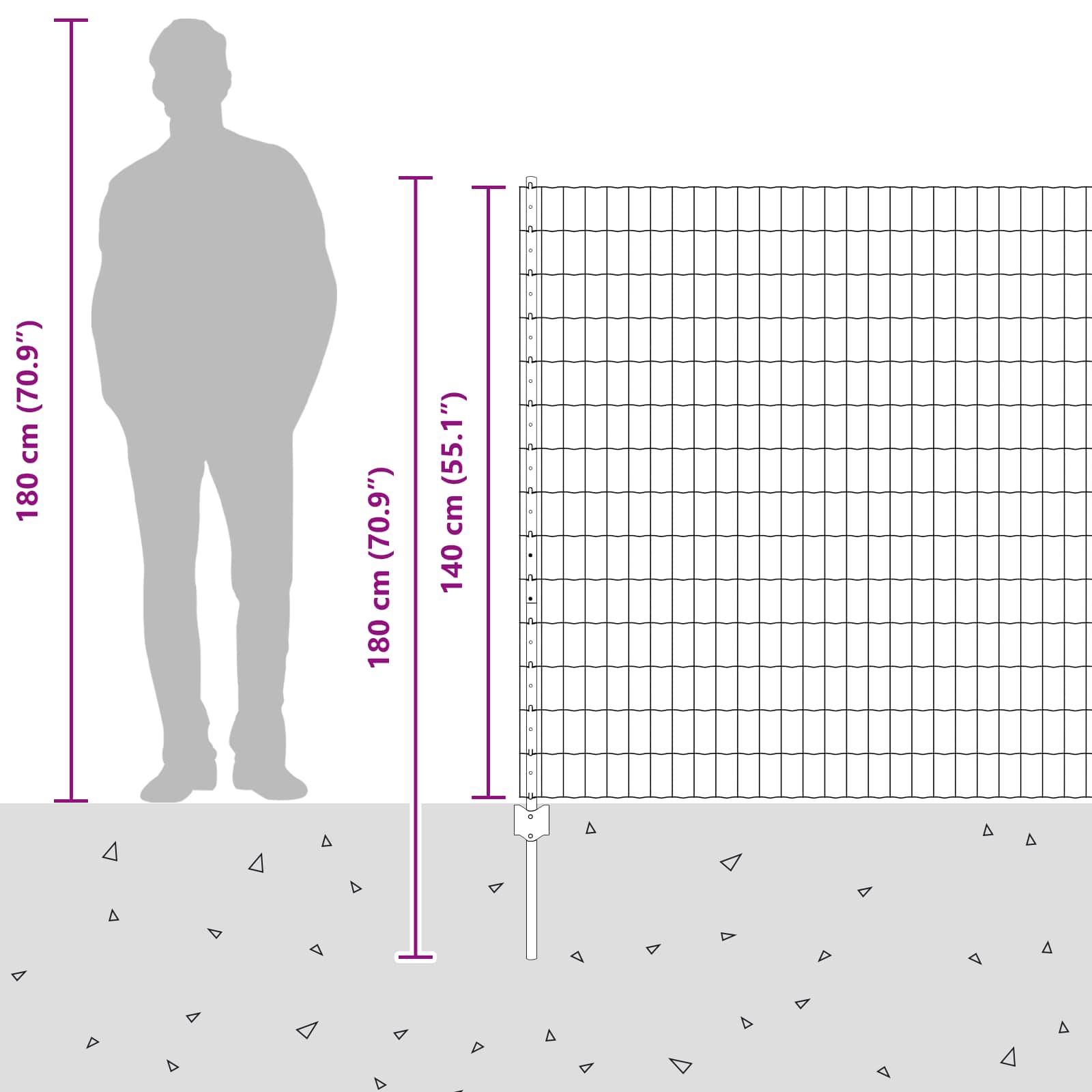 Aed koos postiga Hõbedane 1,4 x 10 m Teras 558 Kõik vajalik sinu aeda ja koju! Aed koos postiga Hõbedane 1,4 x 10 m Teras - Image 7