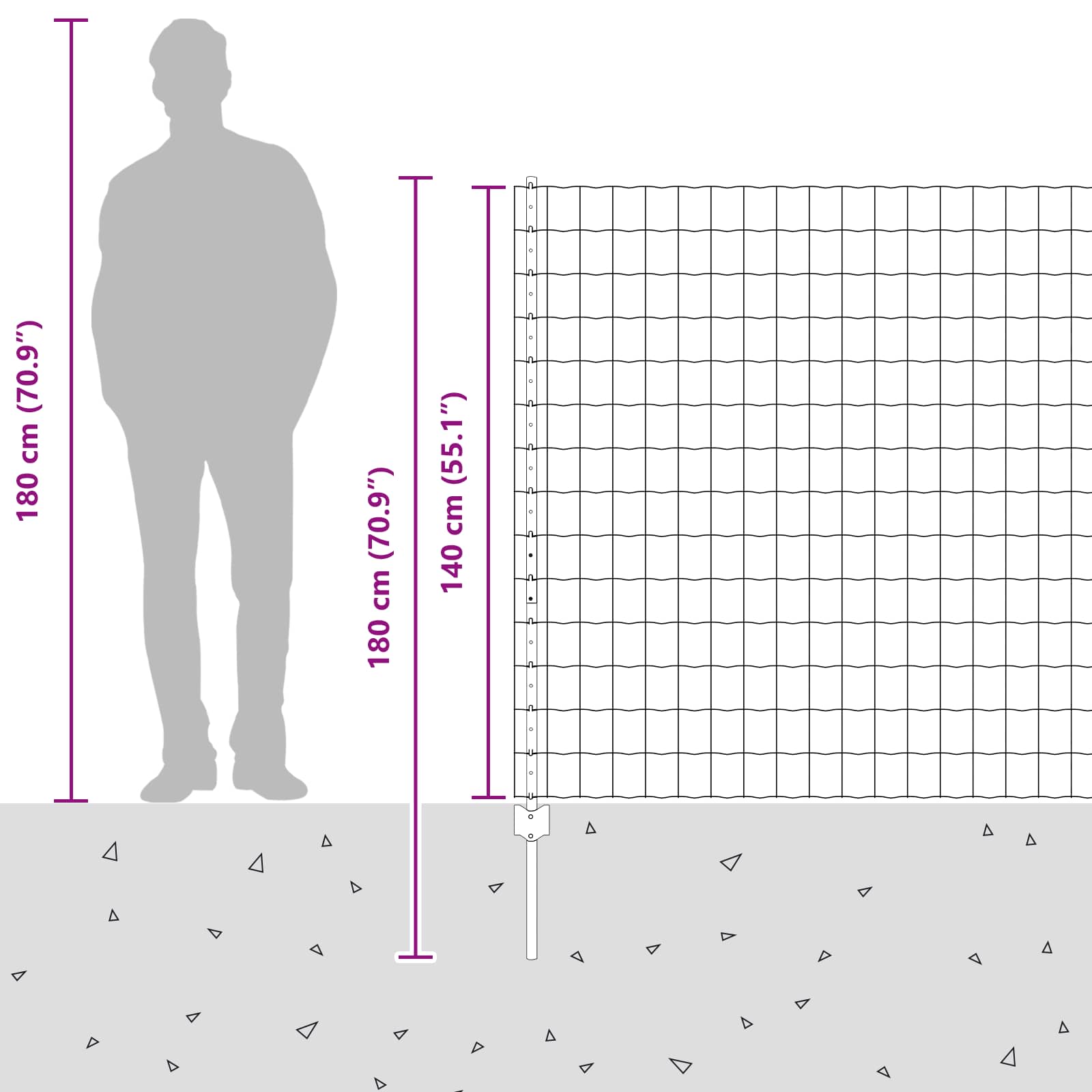 Aed koos postiga Hõbedane 1,4 x 10 m Teras 543 Kõik vajalik sinu aeda ja koju! Aed koos postiga Hõbedane 1,4 x 10 m Teras - Image 7
