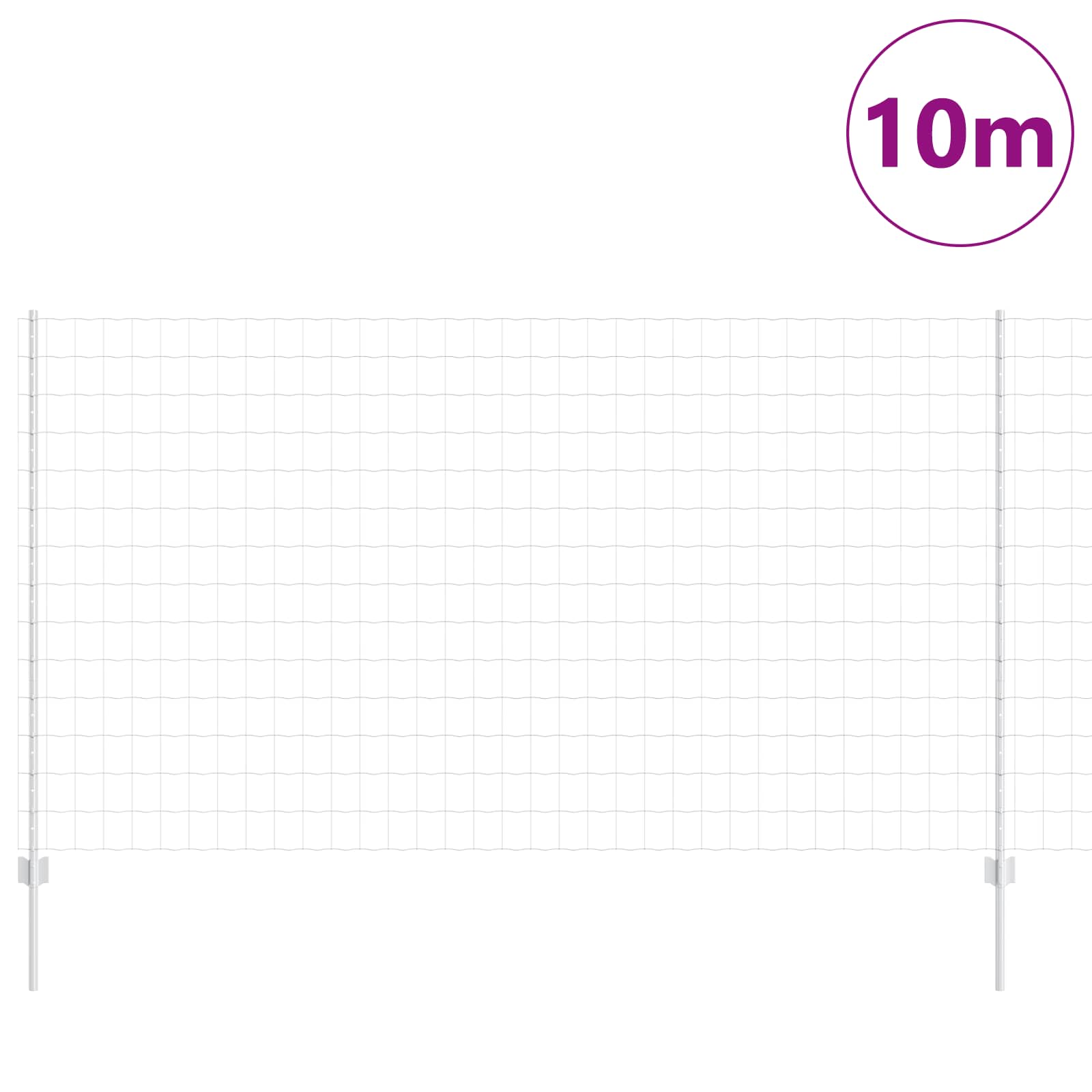 Aed koos postiga Hõbedane 1,4 x 10 m Teras 539 Kõik vajalik sinu aeda ja koju! Aed koos postiga Hõbedane 1,4 x 10 m Teras - Image 3