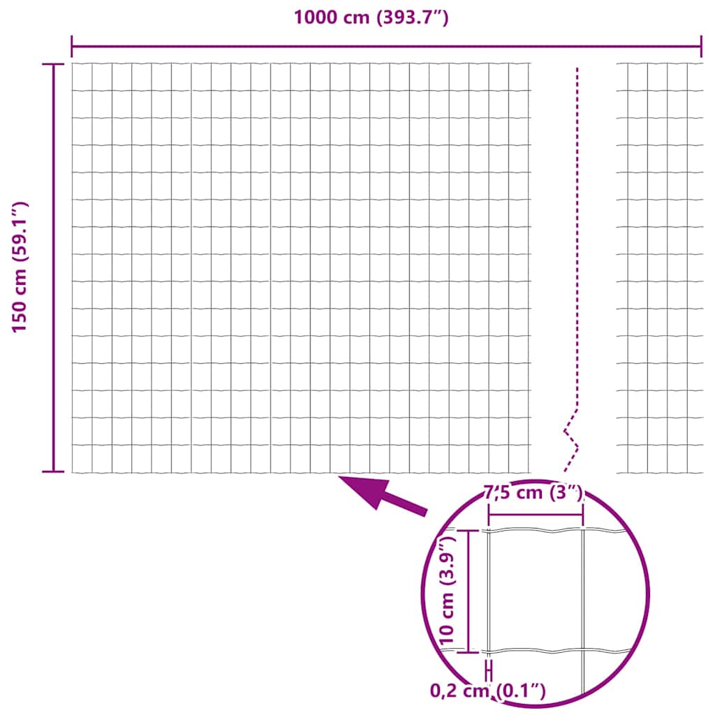 Aed koos postidega Hõbedane 1.5 x 10 m Teras - Image 4