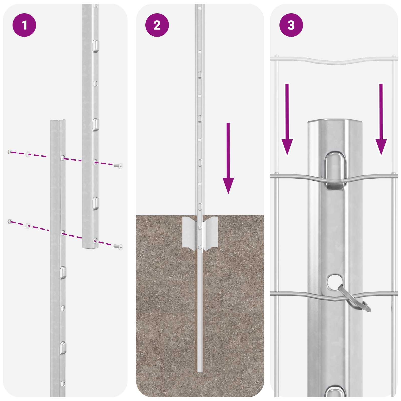 Aed koos postiga Hõbedane 1 x 10 m Teras 504 Kõik vajalik sinu aeda ja koju! Aed koos postiga Hõbedane 1 x 10 m Teras - Image 6