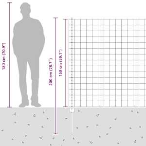 Svařovaný drátěný plot 10 x 1,5 m (Š x V) Žárově zinkovaná ocel - obrázek 7