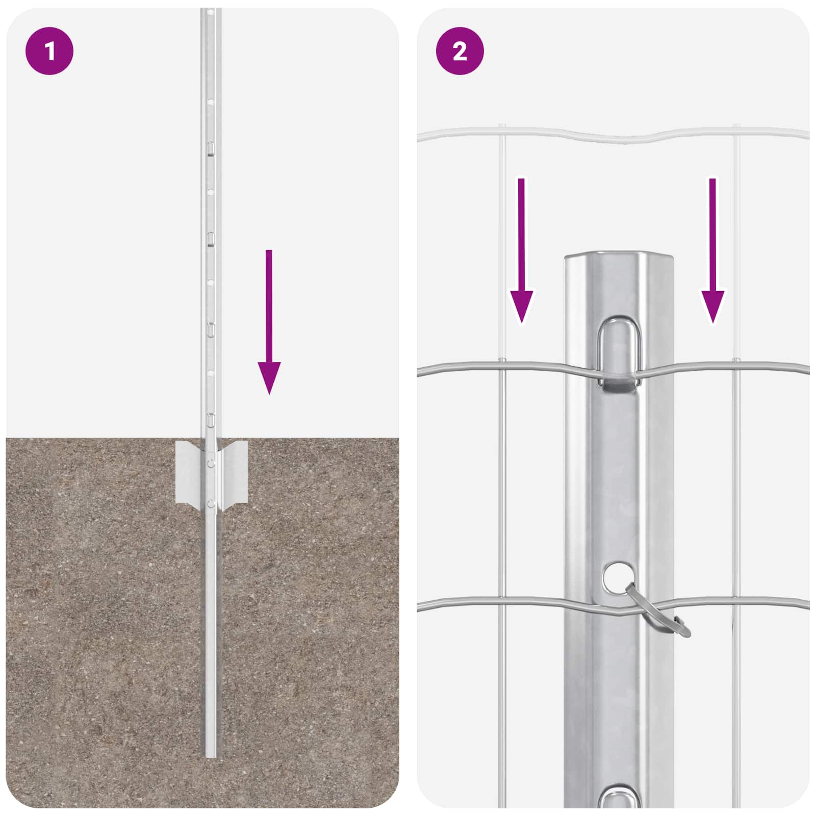Aed koos postiga Hõbedane 0,4 x 25 m Teras 449 Kõik vajalik sinu aeda ja koju! Aed koos postiga Hõbedane 0,4 x 25 m Teras - Image 6