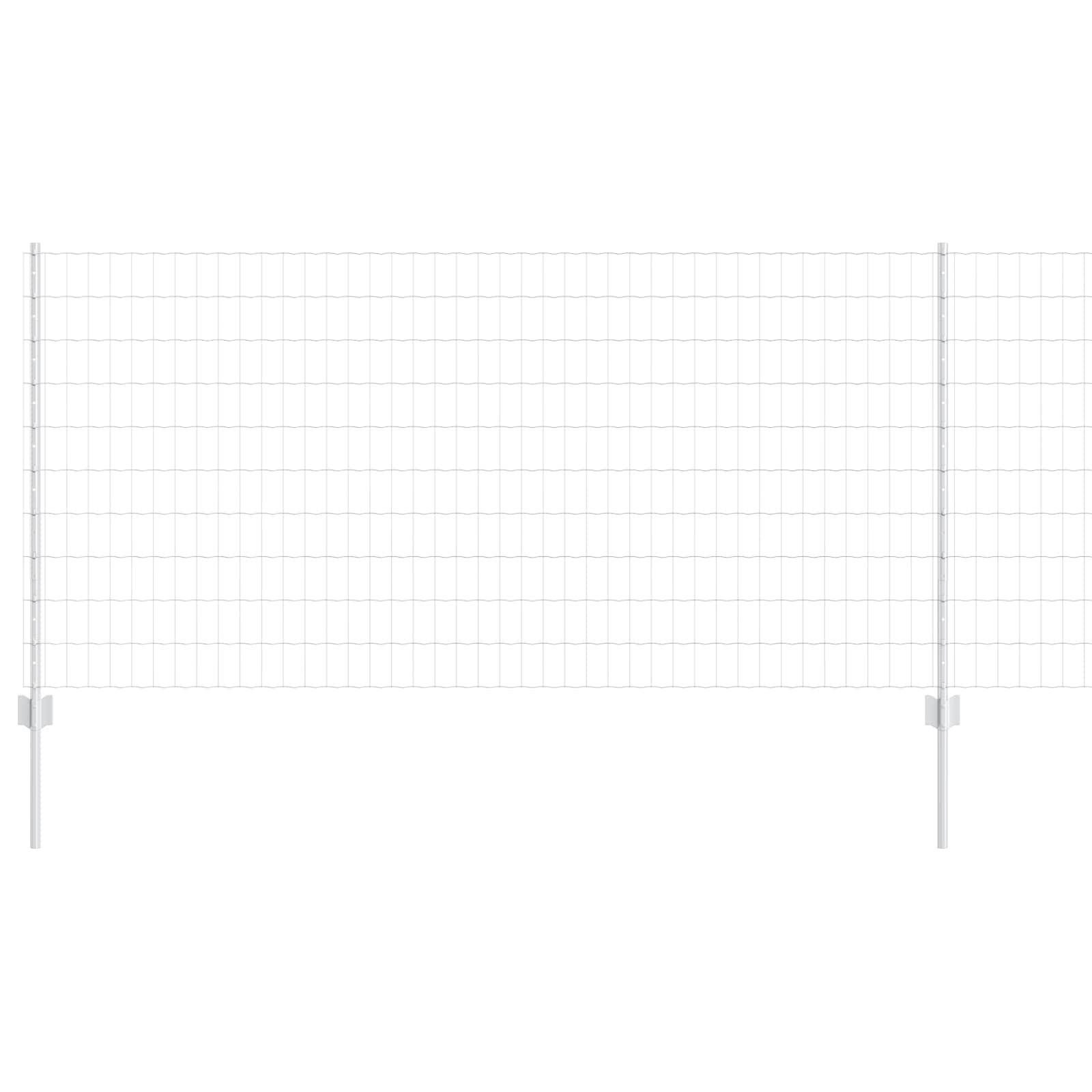 Euro hegn med 22 U-poster Sølv 1x25 m Stål
