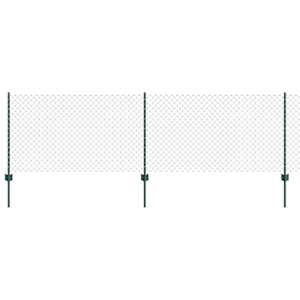 vidaXL Aedade kettingfence koos postiga 10 x 0,8 m PVC-kaetud teras
