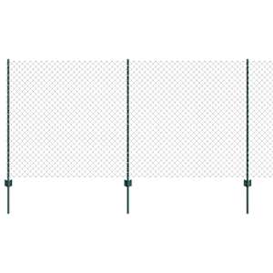 vidaXL Aedade kettingfence koos postiga 10 x 1,2 m PVC-kaetud teras