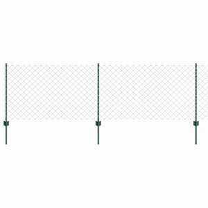 vidaXL Aedade kettingfence koos postiga 10 x 0,8 m PVC-kaetud teras