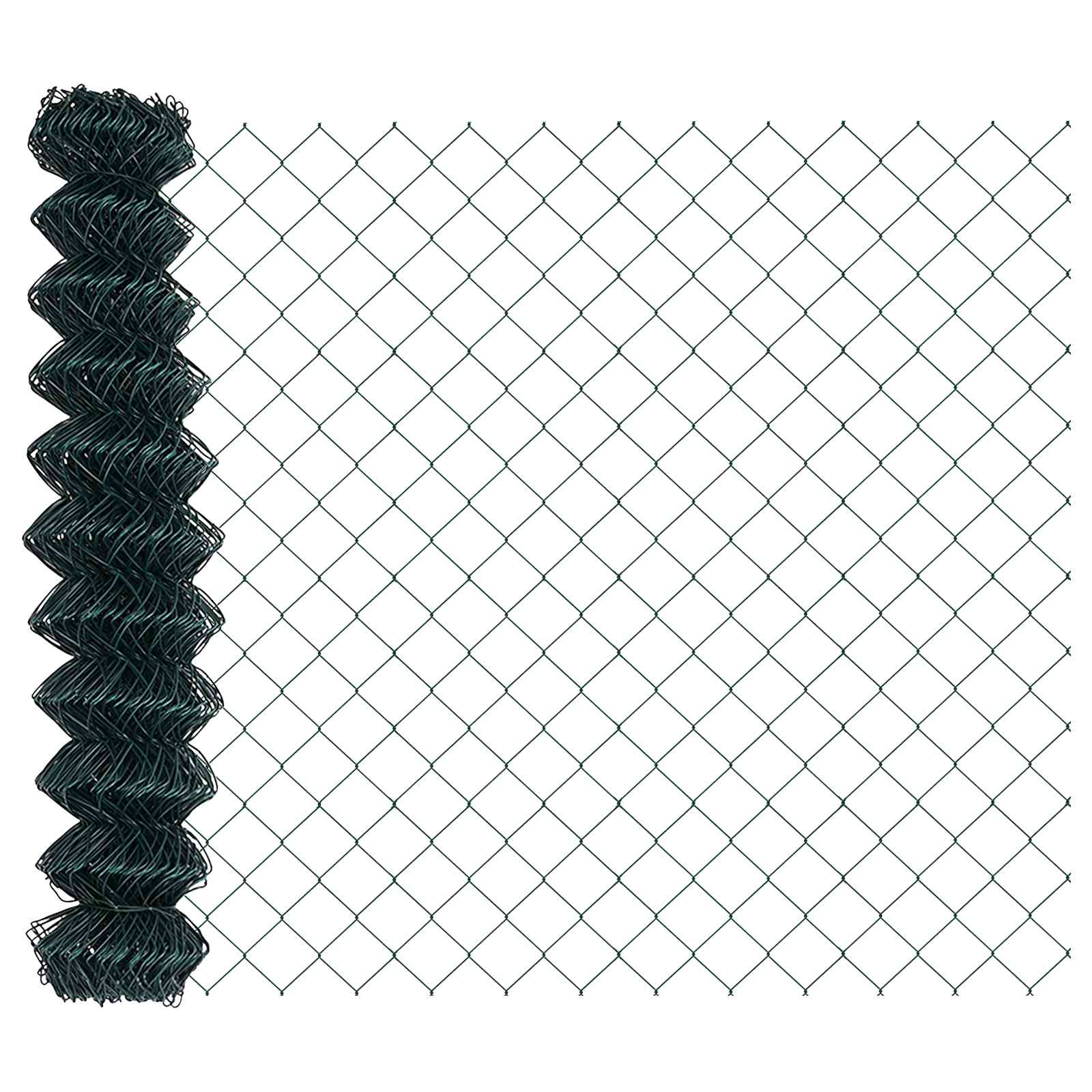 vidaXL Maschendrahtzaun mit Pfosten 10 x 1 m PVC-beschichteter Stahl – Bild 7