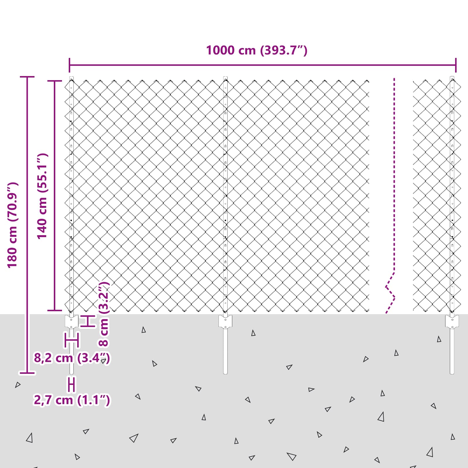 Aed ja post Roheline 1,4 x 10 m Teras 72 Kõik vajalik sinu aeda ja koju! Aed ja post Roheline 1,4 x 10 m Teras - Image 3