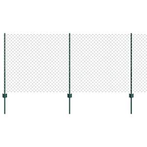 vidaXL Aedade kettingfence koos postiga 25 x 1 m PVC-kaetud teras V&otilde;rk