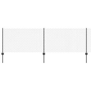 vidaXL Aedade kettingfence koos postiga 10 x 0,8 m PVC-kaetud teras