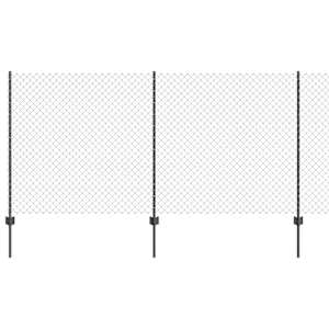 vidaXL Aedade kettingfence koos postiga 10 x 1,2 m PVC-kaetud teras