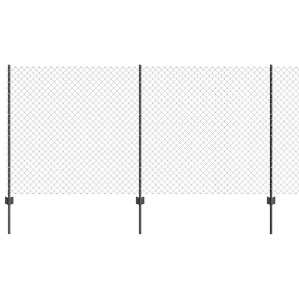 vidaXL Aedade kettingfence koos postiga 10 x 1,2 m PVC-kaetud teras