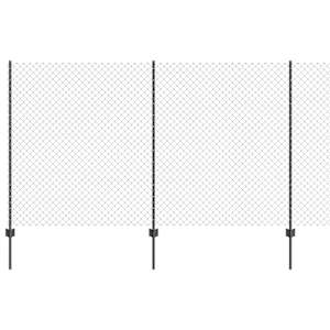 vidaXL Aedade kettingfence koos postiga 10 x 1,4 m PVC-kaetud teras