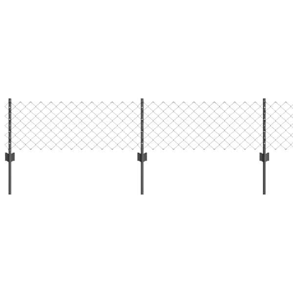 vidaXL Aedade kettingfence koos postiga 10 x 0,4 m PVC-kaetud teras